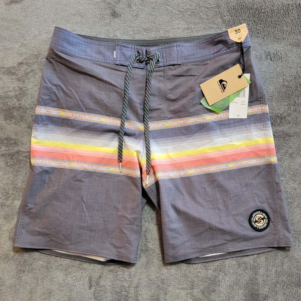 Quicksilver Performance Highline Board Shorts Made From Recycled Plastic Size 30